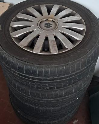 4 cerchi ferro r 15 originali suzuki sx4