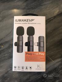 Coppia Microfoni Lavalier Wireless IUMAKEVP K5 - N