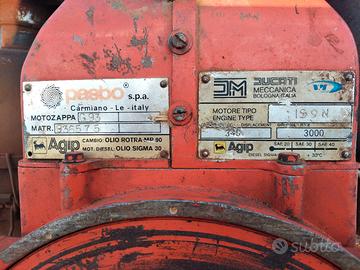 motozappa pasbo 9 CV.gasolio