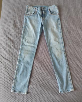 jeans chiari uomo elasticizzato tg 46
