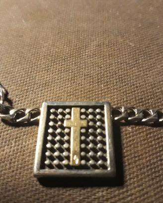 Collana in argento con croce unisex Pianegonda