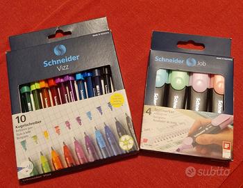set di penne e evidenziatori Schneider 
