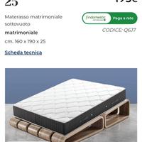 materasso sleep 25 mondo convenienza +rete  doghe