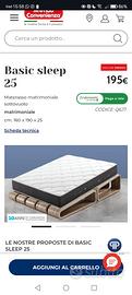 materasso sleep 25 mondo convenienza +rete  doghe