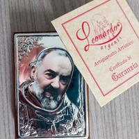 Icona Padre Pio argento 925