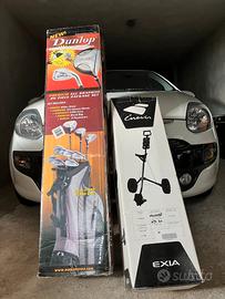 Set da Golf Dunlop in grafite con carrello