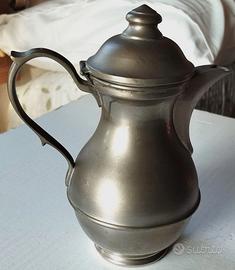 Caffettiera Teiera Vintage Peltro