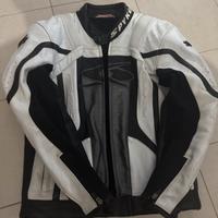 Giacca in pelle moto spike