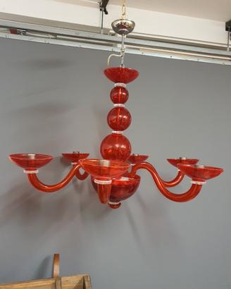 lampadario in vetro di murano 