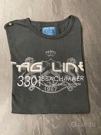 T-shirt maglietta a maniche corte da uomo nera