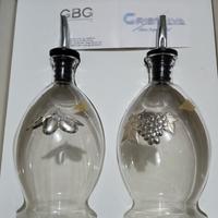 bottiglie olio e aceto