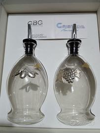 bottiglie olio e aceto