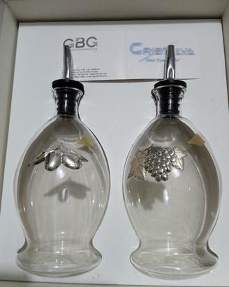 bottiglie olio e aceto