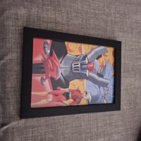 quadretto cornice 13x18 mazinga