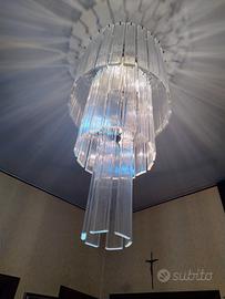 Lampadario in cristallo anni 70/80