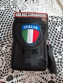 borsello tattico nero da cintura personalizzato 