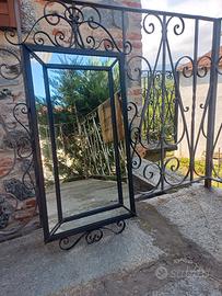 specchio in ferro battuto 