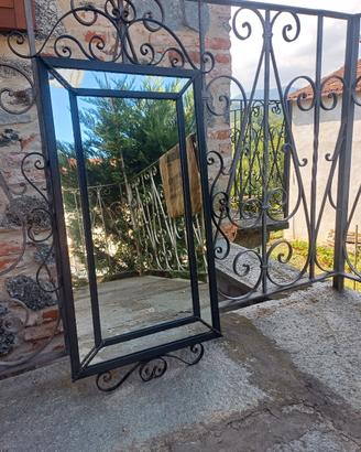 specchio in ferro battuto 