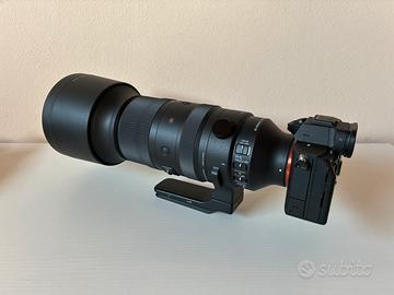 Mirrorless Sony Alpha 7 iv zoom Sigma 60 600 sport