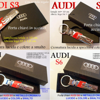 PORTA CHIAVI AUDI S3 S4 S5 S6 metallo chiave NUOVO