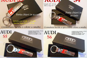 PORTA CHIAVI AUDI S3 S4 S5 S6 metallo chiave NUOVO