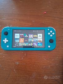 nintendo switch lite turchese + 3 giochi fisici 