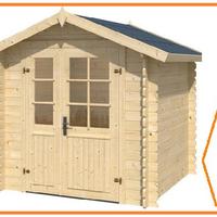 Casetta legno 2x3 Agata 28mm gazebo doppia falda