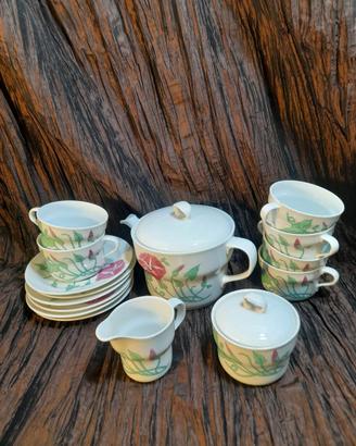 Servizio da tea da per 6 persone marca Ginori in p