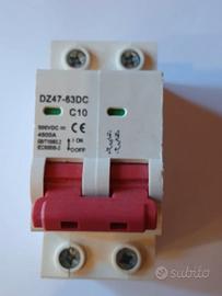 Magnetotermico DC 10A 500V - Fotovoltaico/Batterie