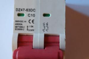 Magnetotermico DC 10A 500V - Fotovoltaico/Batterie