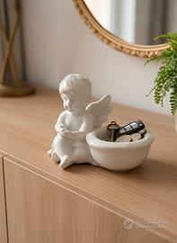 Angioletto in porcellana con contenitore 