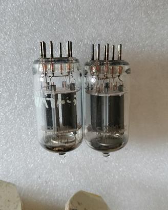 coppia valvole ecc82 12au7a Sylvania made in USA 