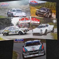 lotto 5 cartoline rally Lana storico