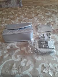 borsa completa di borsellino e porta documenti