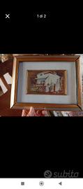 quadretto con cornice in legno 