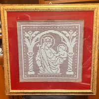 qualdro all uncinetto interamente reallizzato a ma