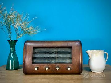 RADIO A VALVOLE IN LEGNO "ZETA MILANO" MOD.502 RAD