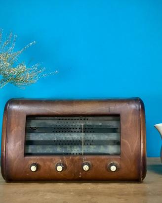 RADIO A VALVOLE IN LEGNO "ZETA MILANO" MOD.502 RAD