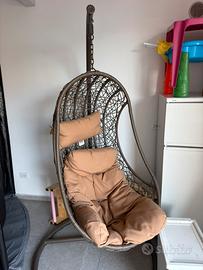 Poltrona pensile in rattan VERDELOOK