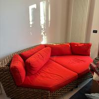 Divano Etnico in vimini