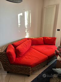 Divano Etnico in vimini