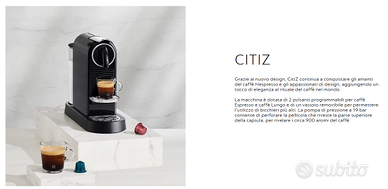Nespresso CitiZ Limousine Black + 10 cialde ass.