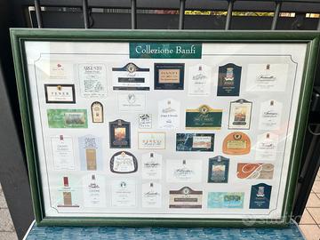 Quadro Vintage "Collezione Banfi" - Etichette Stor