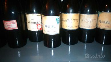 Bottiglie  di  vino d'annata