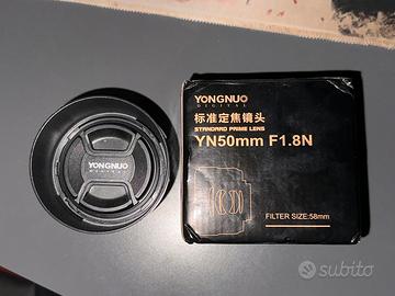 Obbiettivo Yongnuo 50mm f/1.8 per Nikon