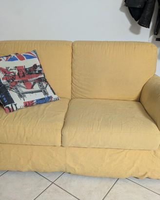 Divano Giallo 2 Posti Sfoderabile