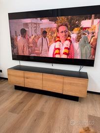 Set librerire e porta Tv rovere massiccio