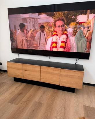 Set librerire e porta Tv rovere massiccio