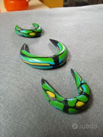 dilatatori orecchini fatti a mano 