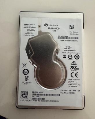 Seagate Mobile HDD 1TB 5400k 128MB SATA III 2.5"